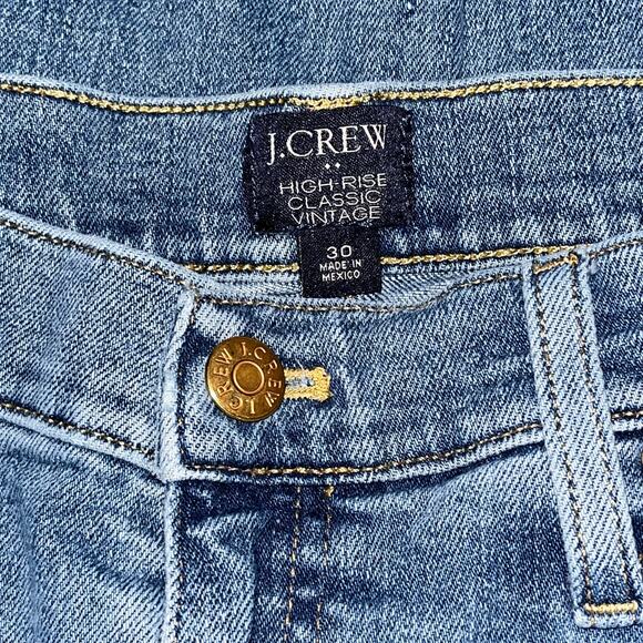 J.Crew High-Rise Classic Vintage Jeans Size 30 Re-Imagined Stretch Blue Denim - Picture 5 of 8